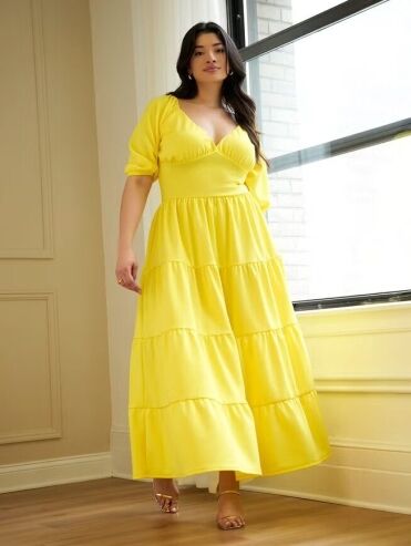 plus size dress rental Floral Chiffon Dress Rental main image 0
