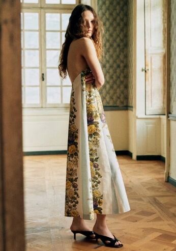 navy junior bridesmaid dresses Junior Bridesmaid Dress Square Neck Satin A-Line Gown with Bow COCOMELODY  B0C7KY63LX main image 0