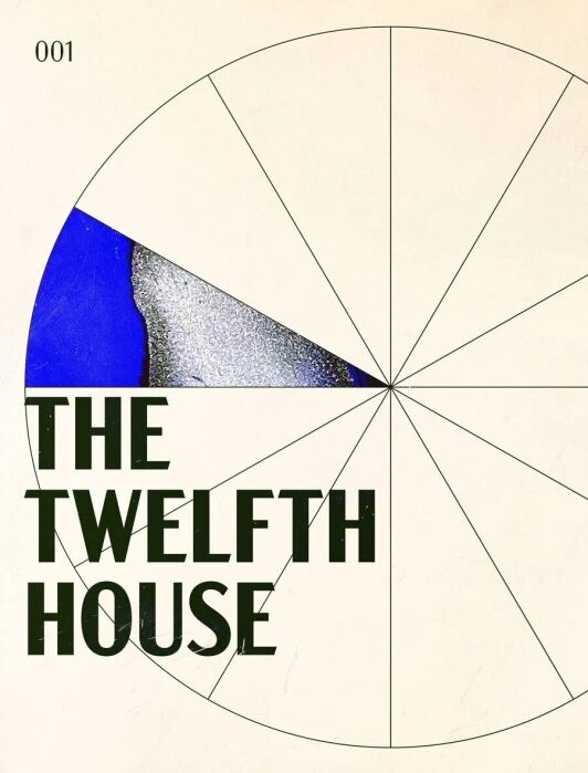 A twelve-segment circle chart with the first segment shaded blue and labeled “The Twelfth House” in large text on a plain background.