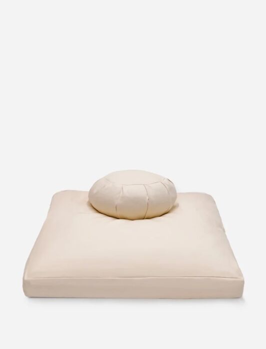 The Practice Meditation Cushion in beige.