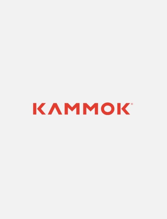 The image shows the word "Kammok" in bold, red, uppercase letters on a plain white background.
