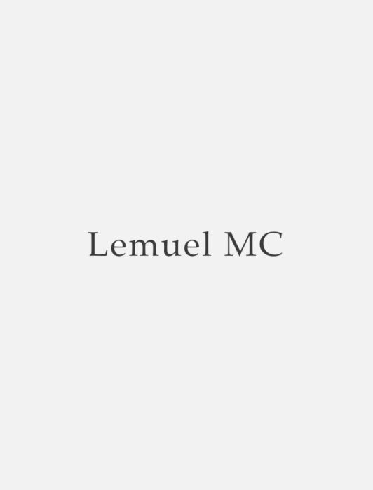 A plain white background with the text "Lemuel MC" written in the center in a simple, gray font.