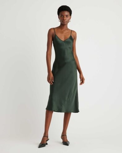 sustainable satin dress Verandah Satin One Shoulder Maxi Dress in Multi