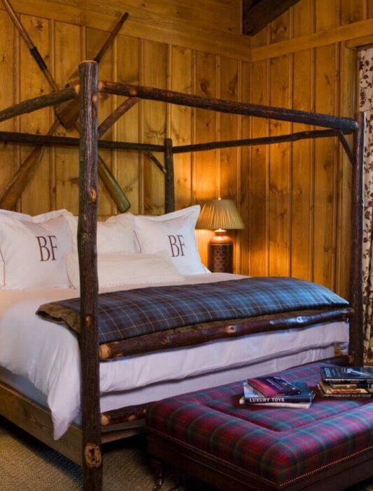 The bedroom at Blackberry Farms. 